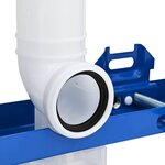 vidaXL Cadre de montage Blanc Acier