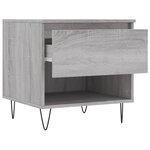 vidaXL Tables basses 2 Pièces sonoma gris 50x46x50 cm bois d'ingénierie