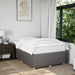 vidaXL Cadre de lit sans matelas taupe 120x190 cm tissu