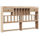 vidaXL Lit bibliothèque sans matelas 180x200 cm bois massif de pin