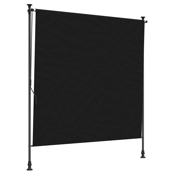 vidaXL Store Roulant Extérieur Noir 100 x 270 cm