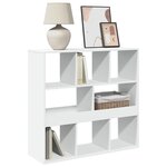 vidaXL Bibliothèque/Séparateur de pièce blanc 100x33x94 5 cm