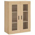 vidaXL Buffet haut Chêne sonoma 69 5x34x180 cm Bois d'ingénierie