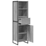 vidaXL Bibliothèque Gris Sonoma 43 x 36 x 150.5 cm Bois d'ingénierie