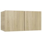 vidaXL Meubles TV 4 Pièces Chêne sonoma 60x30x30 cm Bois d'ingénierie