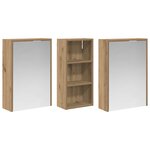 vidaXL Ensemble de Meubles de Salle de Bain 3 Pièces 116 x 16 x 62 5 cm