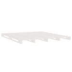 vidaXL Lit de palette blanc 160x200 cm bois de pin massif