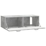 vidaXL Meuble TV mural Gris béton 98 x 41 x 30 cm Bois d'ingénierie