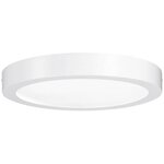 Plafonnier Lunar LED rond saillie 300mm 17W 230V blanc mat alu