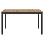 vidaXL Table de salle à manger / Table de repas MÉTAL