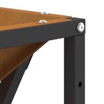 vidaXL Braise Marron 80 x 80 x 40 cm Acier résistant aux intempéries