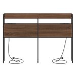 vidaXL Tête de lit de rangement Chêne marron 140 cm Bois d'ingénierie