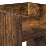 vidaXL Support de Plante 2 pièces Chêne fumé 30 x 30 x 80 cm