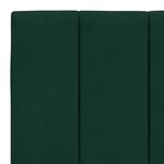 vidaXL Lit avec matelas Hanko vert foncé 200x200 cm velours