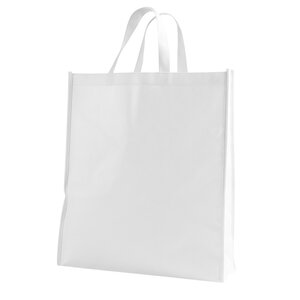 Sac cabas en tissu blanc 40 x 10 x 45 cm