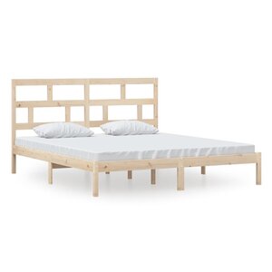 vidaXL Cadre de lit sans matelas bois massif