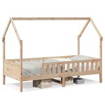 vidaXL Cadre de lit d'enfants forme de maison sans matelas pin