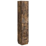 vidaXL Ensemble de Meubles 2 Pièces Chêne fumé 33 x 34 5 x 87 cm
