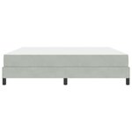 vidaXL Lit à ressorts avec matelas Gris clair 180 x 200 cm tissu