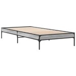 vidaXL Cadre de lit Sonoma gris 80 x 200 cm Bois d'ingénierie