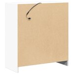 vidaXL Buffet avec LED blanc 77x34x85 cm bois d'ingénierie