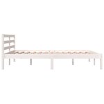 vidaXL Cadre de lit sans matelas 120x190 cm blanc