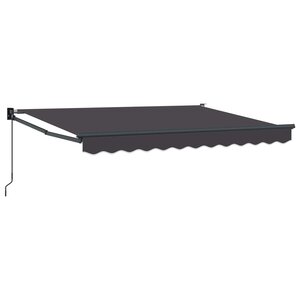 vidaXL Auvent rétractable Anthracite 3 x 2 m