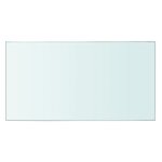 vidaXL Panneaux d'étagère 2 Pièces Verre Transparent 20 x 30 cm