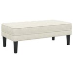 Banc en velours crème de 113 cm vidaXL