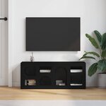 vidaXL Meuble TV Noir 100 x 35 x 40 cm Bois d'ingénierie