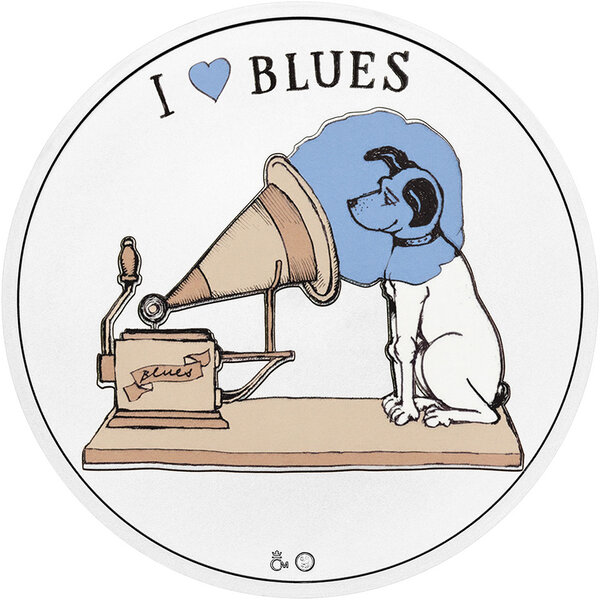 Monnaie I LOVE BLUES Stand 1 Oz Medaille Argent 2026 (PRÉCOMMANDE)