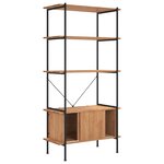 vidaXL Étagère à 5 niveaux armoire 80x40x163cm Acier bois d'ingénierie