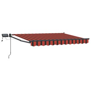 vidaXL Store rétractable manuel avec LEDs 3 x 2 5 m