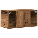 vidaXL Meuble mural vieux bois 80x39x40 cm bois d'ingénierie
