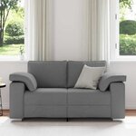 vidaXL Canapé Gris foncé 160 x 77 x 82 cm tissu