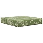 vidaXL Coussin de canapé d'extérieur 3 Pièces Modèle feuille Polyester