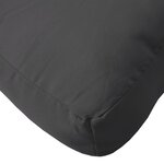 vidaXL Coussin de palette noir 80x80x12 cm tissu