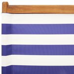 vidaXL Chaises de jardin pliantes lot de 4 tissu et bois massif