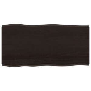 vidaXL Dessus de table bois massif traité bordure assortie