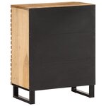vidaXL Buffets 2 Pièces 60x34x75 cm bois de manguier massif brut