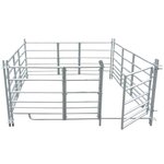 vidaXL Bergerie 4 panneaux Acier galvanisé 183 x 183 x 92 cm