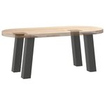 vidaXL Pieds de table basse 4 pièces Anthracite 30 cm Acier