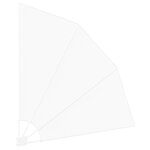 vidaXL Écran de confidentialité pour balcon Blanc 140 x 140 cm tissu