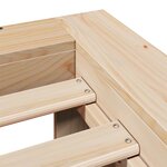 vidaXL Cadre de lit sans matelas 140x200 cm bois massif de pin