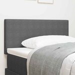 Tête de lit LED vidaXL Design Simple Gris Clair 80 cm Tissu Velours Côtelé