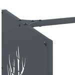 vidaXL Portant de bois chauffage anthracite 40x40x40 cm