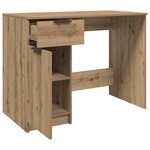 vidaXL Bureau chêne artisanal 100x50x75 cm bois d'ingénierie