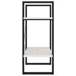 vidaXL Bibliothèque à 2 niveaux Blanc 60x30x70 cm Bois de pin massif