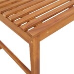 Ensemble de banc de jardin 5 pièces en bois d'acacia vidaXL