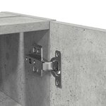 vidaXL Meuble de salle de bain avec porte-rouleau gris béton
